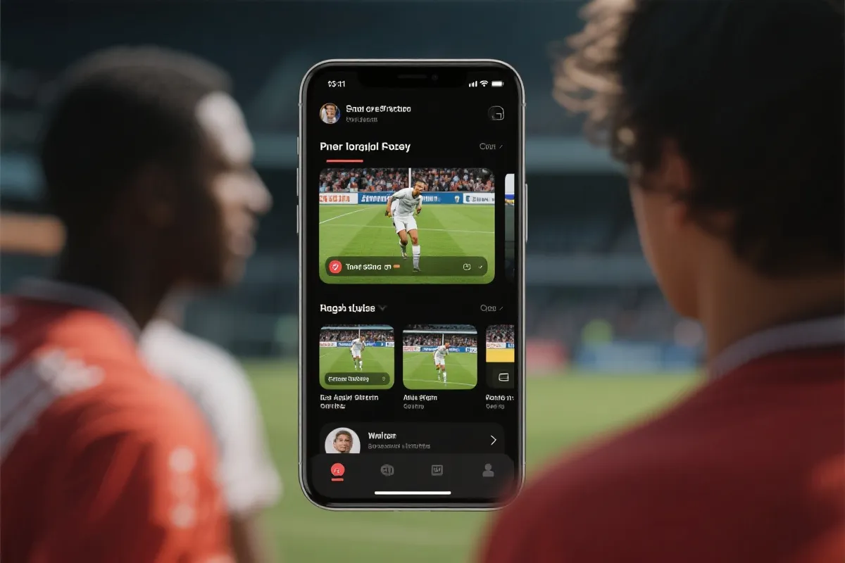 手机看球界面示意图